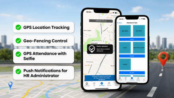 BMO mobile GPS attendance overview
